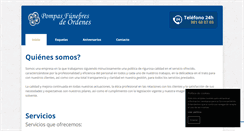 Desktop Screenshot of funerariaordenes.com