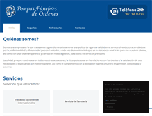 Tablet Screenshot of funerariaordenes.com